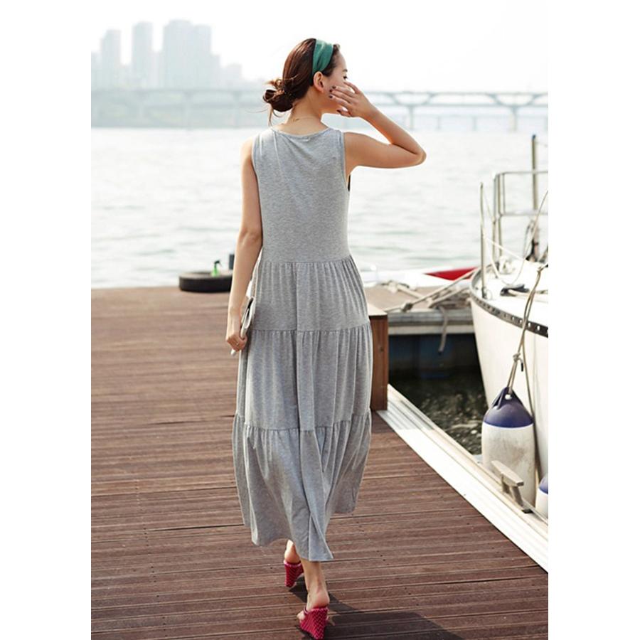 Đầm bầu nữ dáng suông dài freesize db16