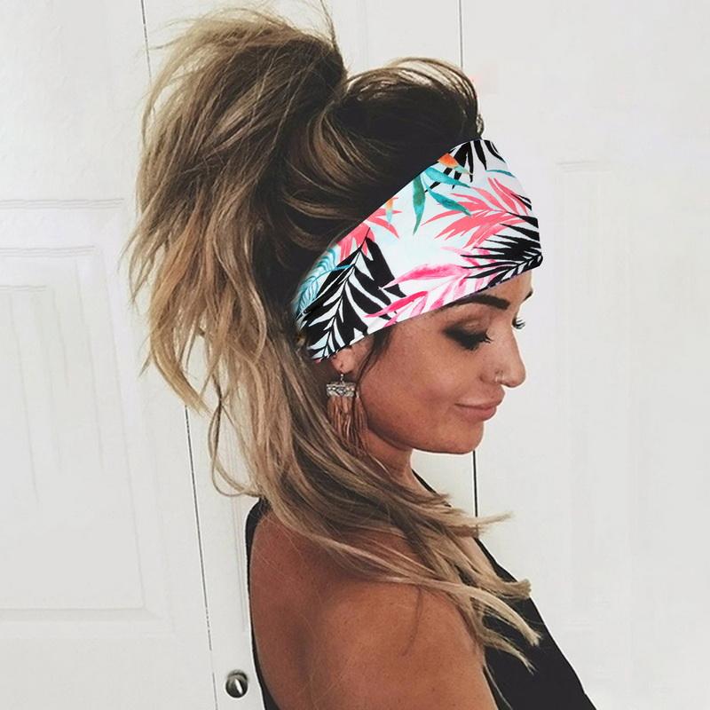 Tie Dye đạp xe Yoga Sport Sweat Band Women Sweatband cho nam giới nữ Yoga Bands Head Sweat Bands An toàn thể thao Color: 9