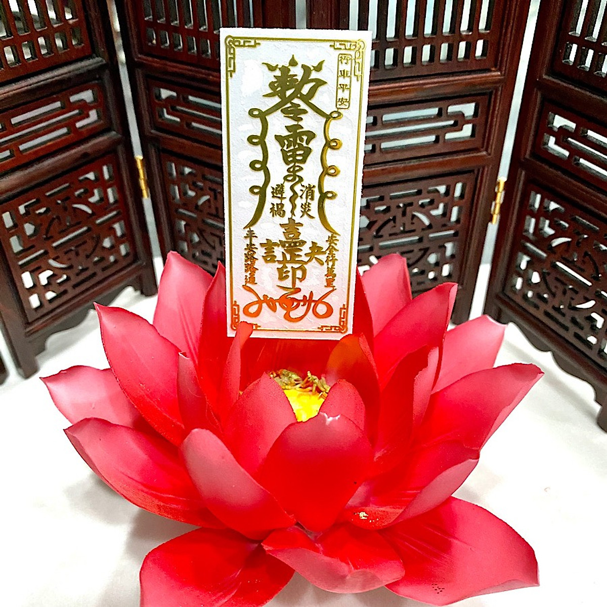 Miếng dán ô tô điện thoại LÁI XE AN TOÀN phong thủy