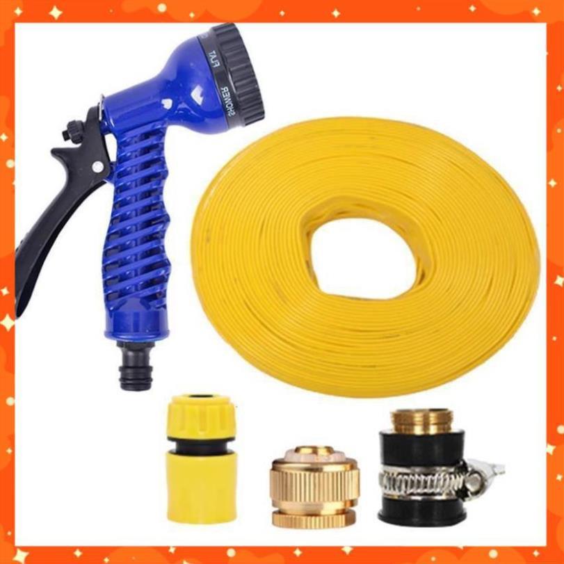 Bộ dây và vòi xịt tăng áp lực nước,rửa xe, tưới cây 20m  206843
