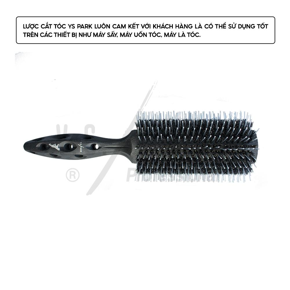 Lô sấy tóc Carbon Tiger Brush YS PARK lược uốn chịu nhiệt 65mm chính hãng YS-650T2