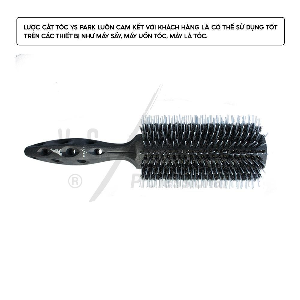 Lô sấy tóc Carbon Tiger Brush YS PARK lược uốn chịu nhiệt 65mm chính hãng YS-650T2