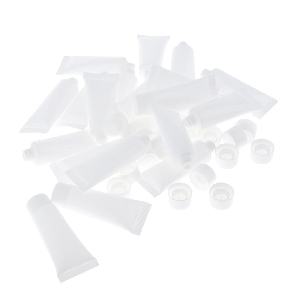 60 pieces 10ml empty tubes cosmetic containers Refillable plastic tube tubes for
