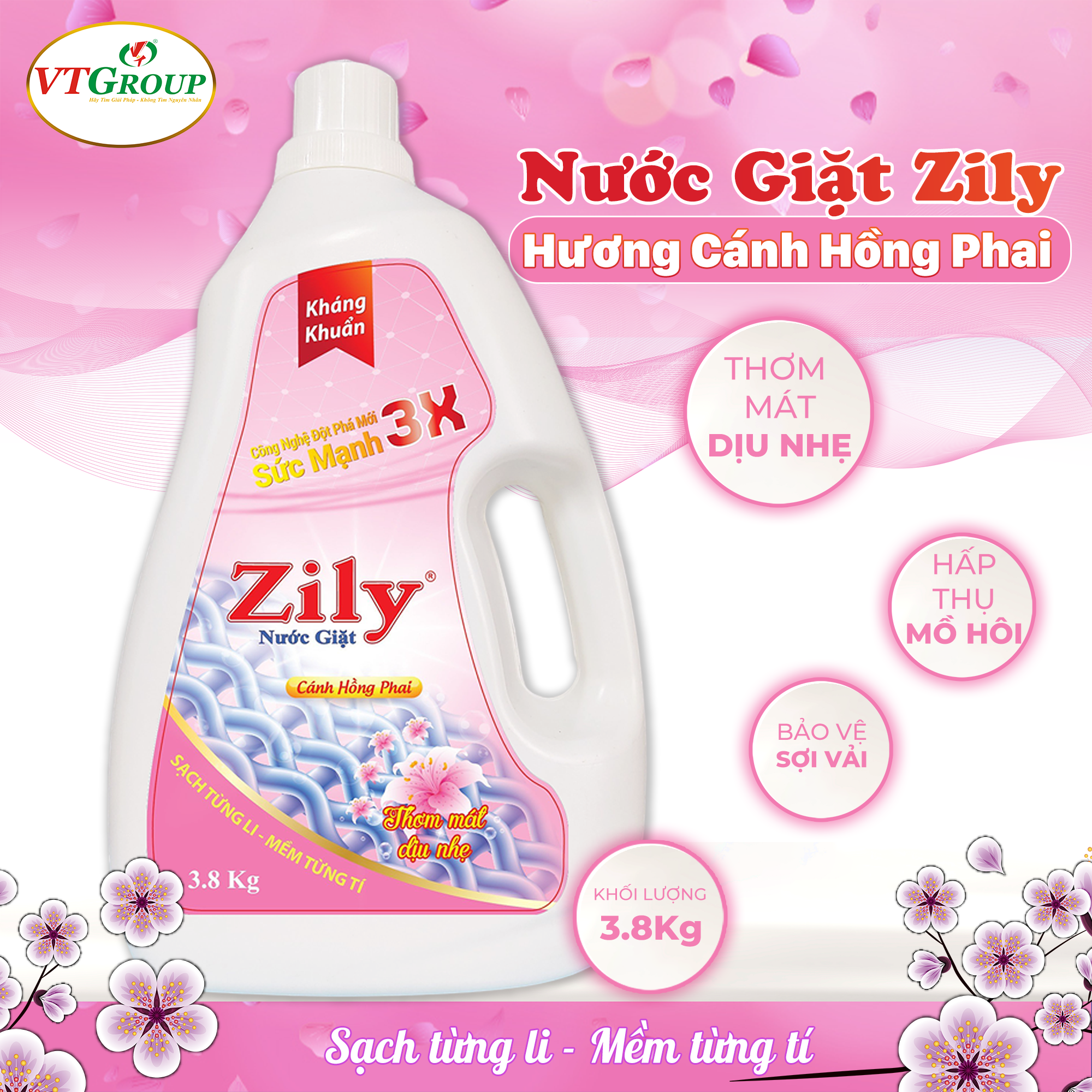 Nước Giặt Zily 3.8 Kg 