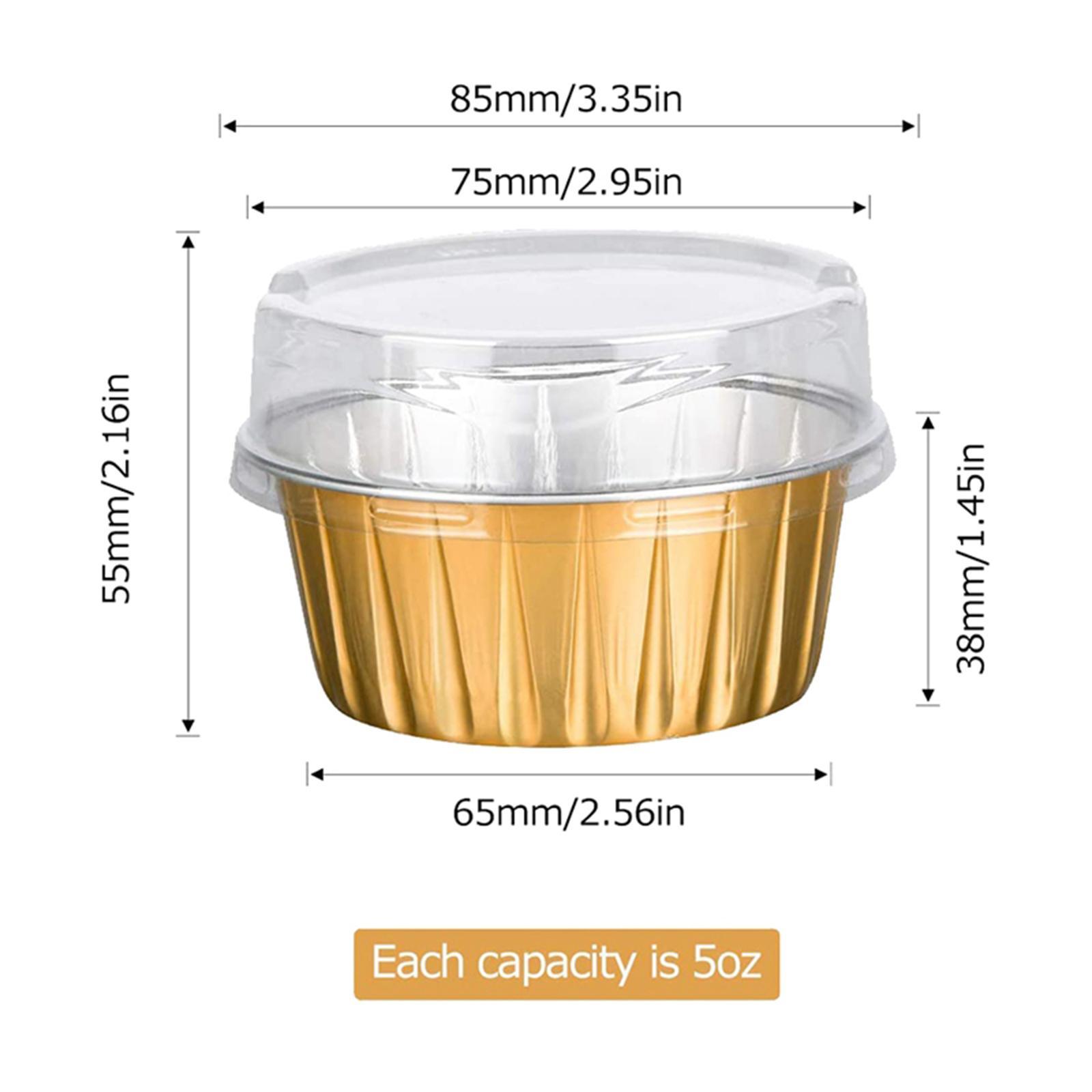Baking Cups with Lids  Resistant for Snacks Creme  Birthday