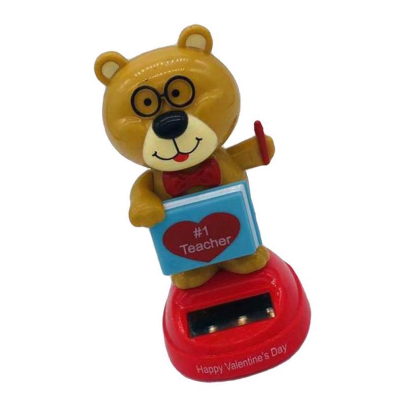 Solar Powered Toy Figure Model Dancing Toy Home Car Decor Xmas New Year Gift
