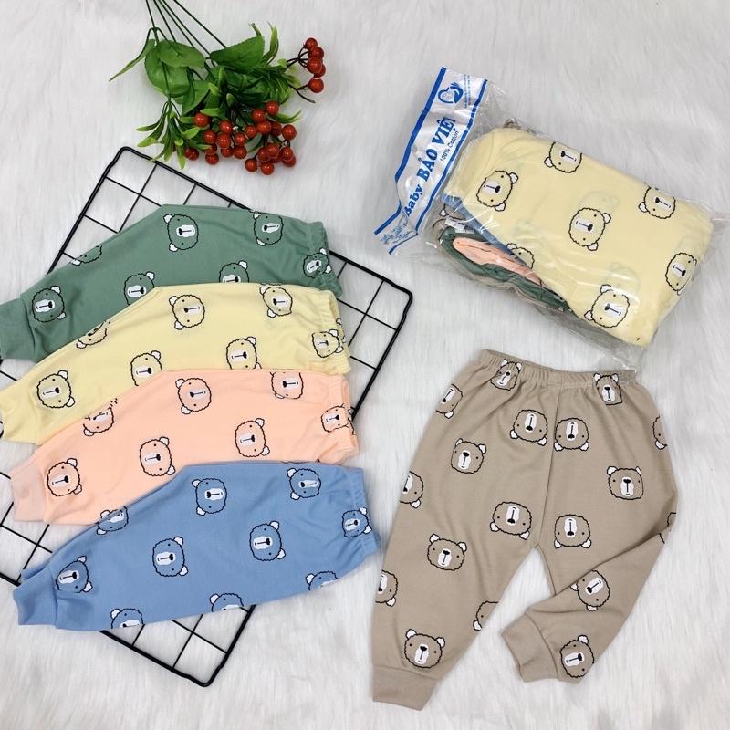 Quần Dài Chục Chất Cotton Kẻ Cho Bé Đủ Size