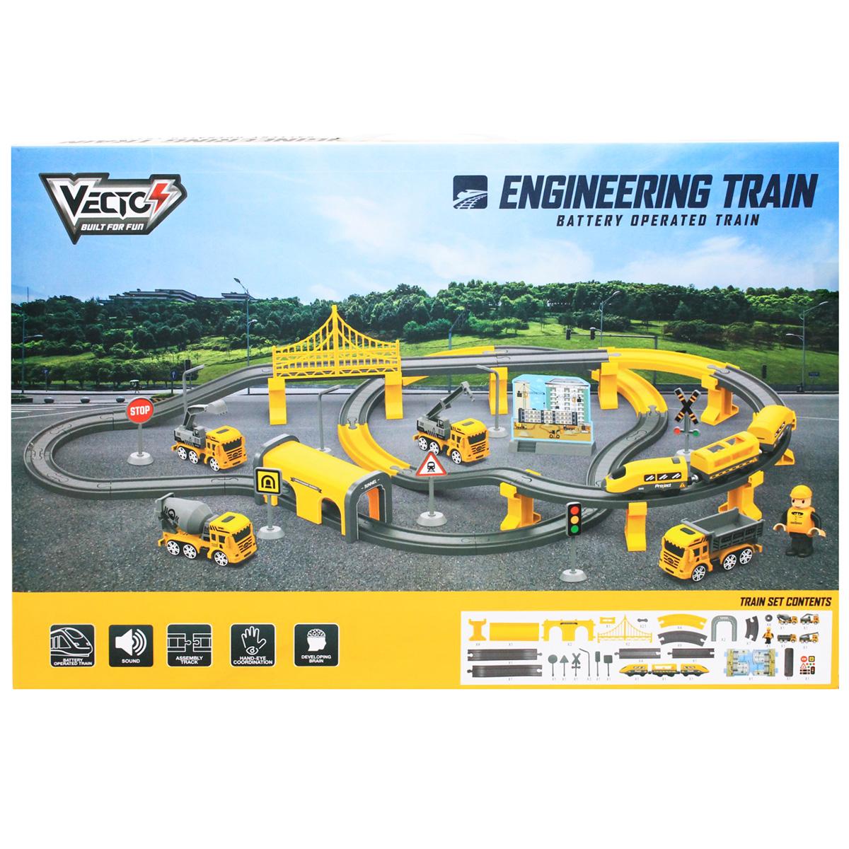 Đồ Chơi Mô Hình Đường Ray Và Tàu Điện Chạy Pin: Công Trình - Vecto VT6881AB
