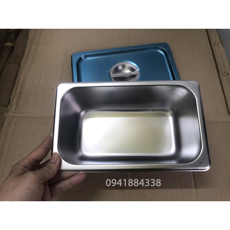 Khay Inox Đựng Topping 1/4, Khay Đựng Thạch