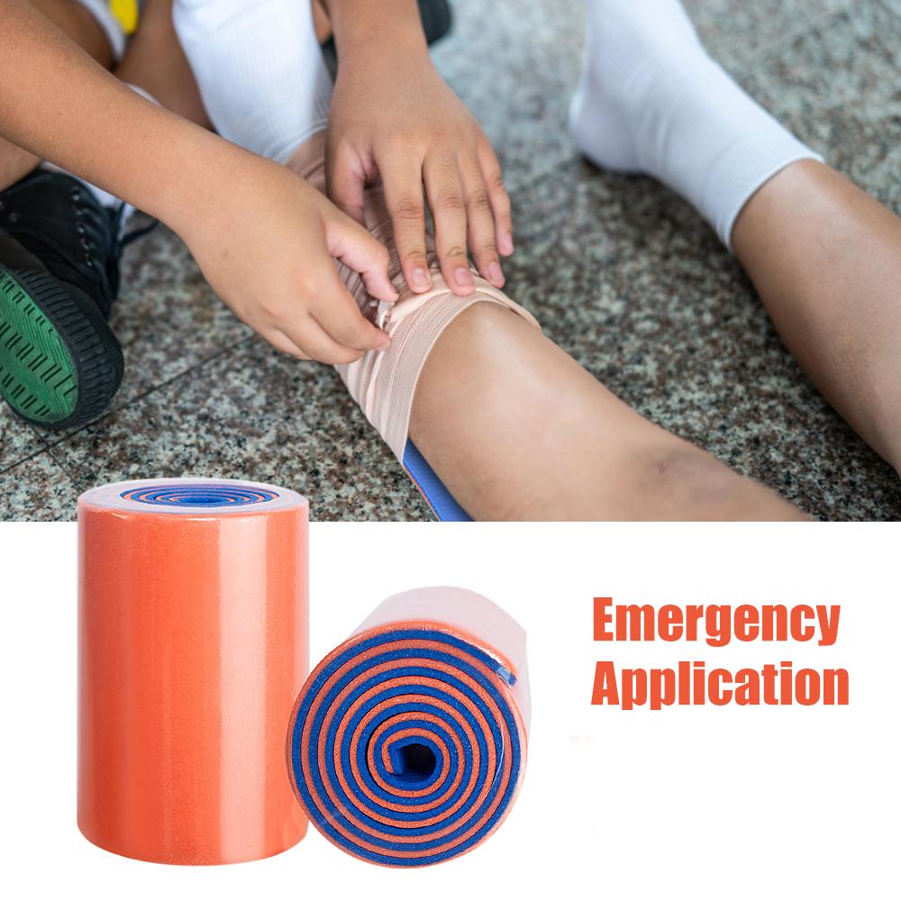 Nẹp khẩn cấp sơ cứu y tế ngoài trời khi đi cắm trại, đi bộ đường dài - màu cam - tùy chọn size