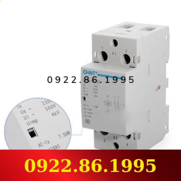 HàngNeW Contactor CHINT 2P 40A NCH8-40 mới