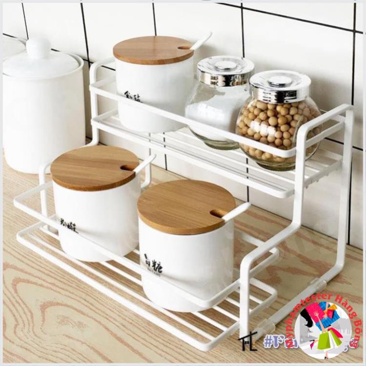 Kệ gia vị bậc thang THÉP NÂU ĐEN hàng đẹp