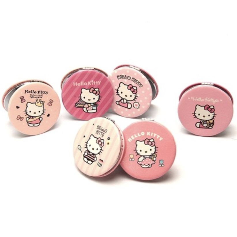 Gương gập tròn Hello Kitty 6cm - 1 chiếc (giao ngẫu nhiên)