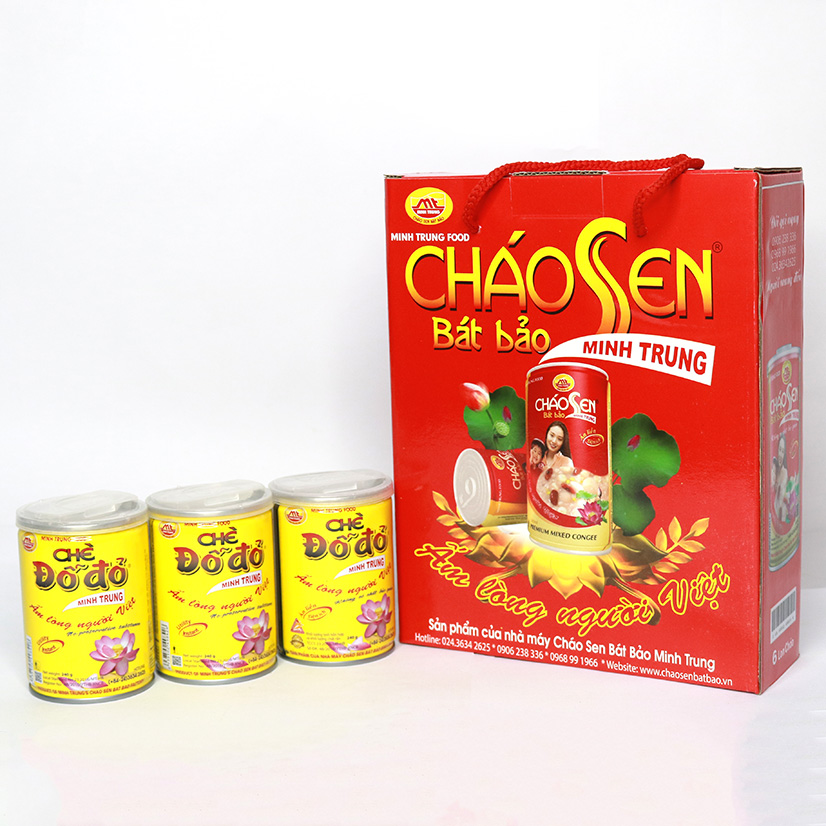 Chè Đỗ Đỏ Minh Trung lốc 3 lon - CHEDODO 3