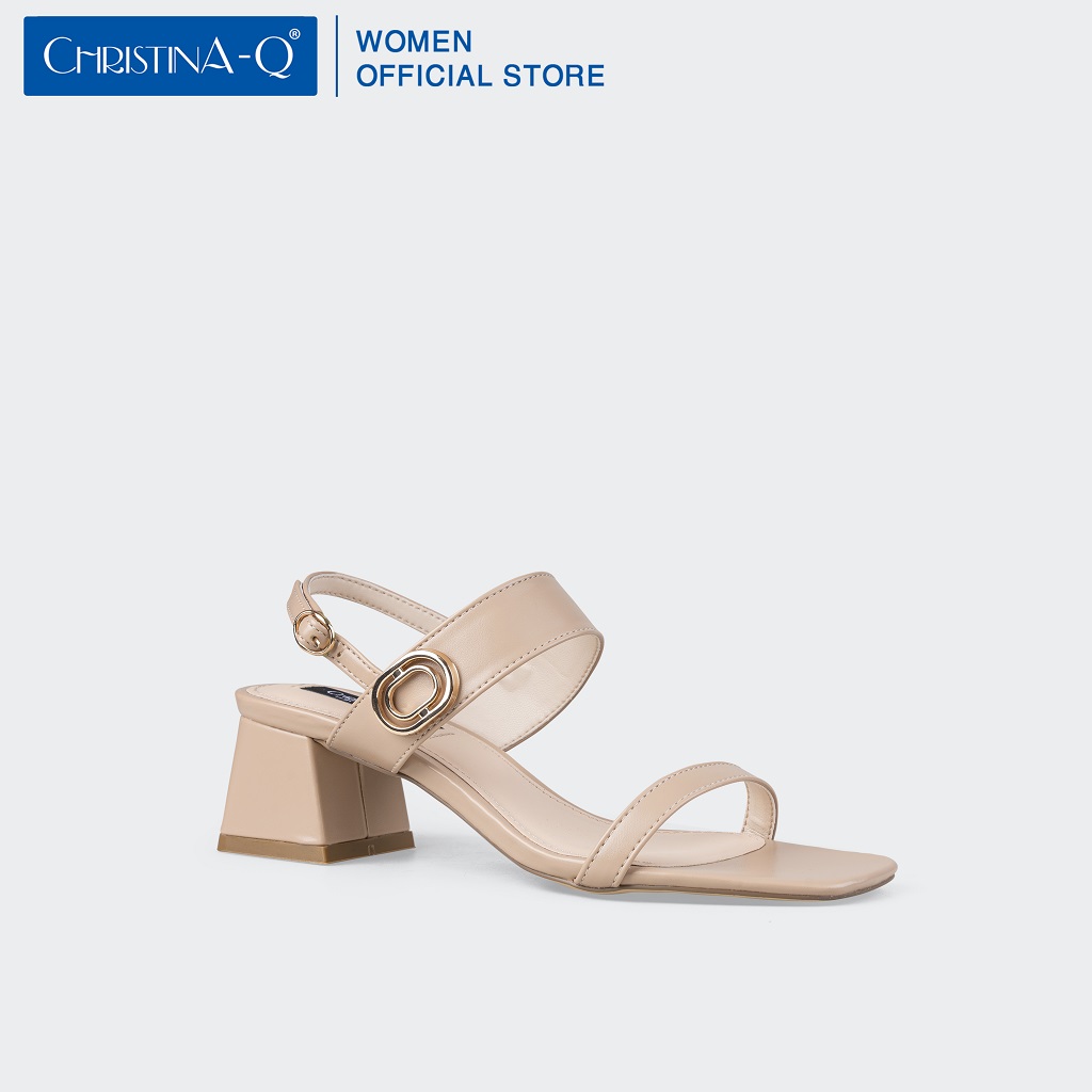 Giày Sandals Nữ Gót Trụ ChristinA-Q XDN295