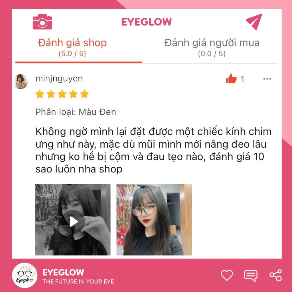 Mắt kính gọng kim loại chống ánh sáng xanh EYEGLOW gọng kính thời trang dành cho nữ phiên bản đặc biệt cực hot EG2202