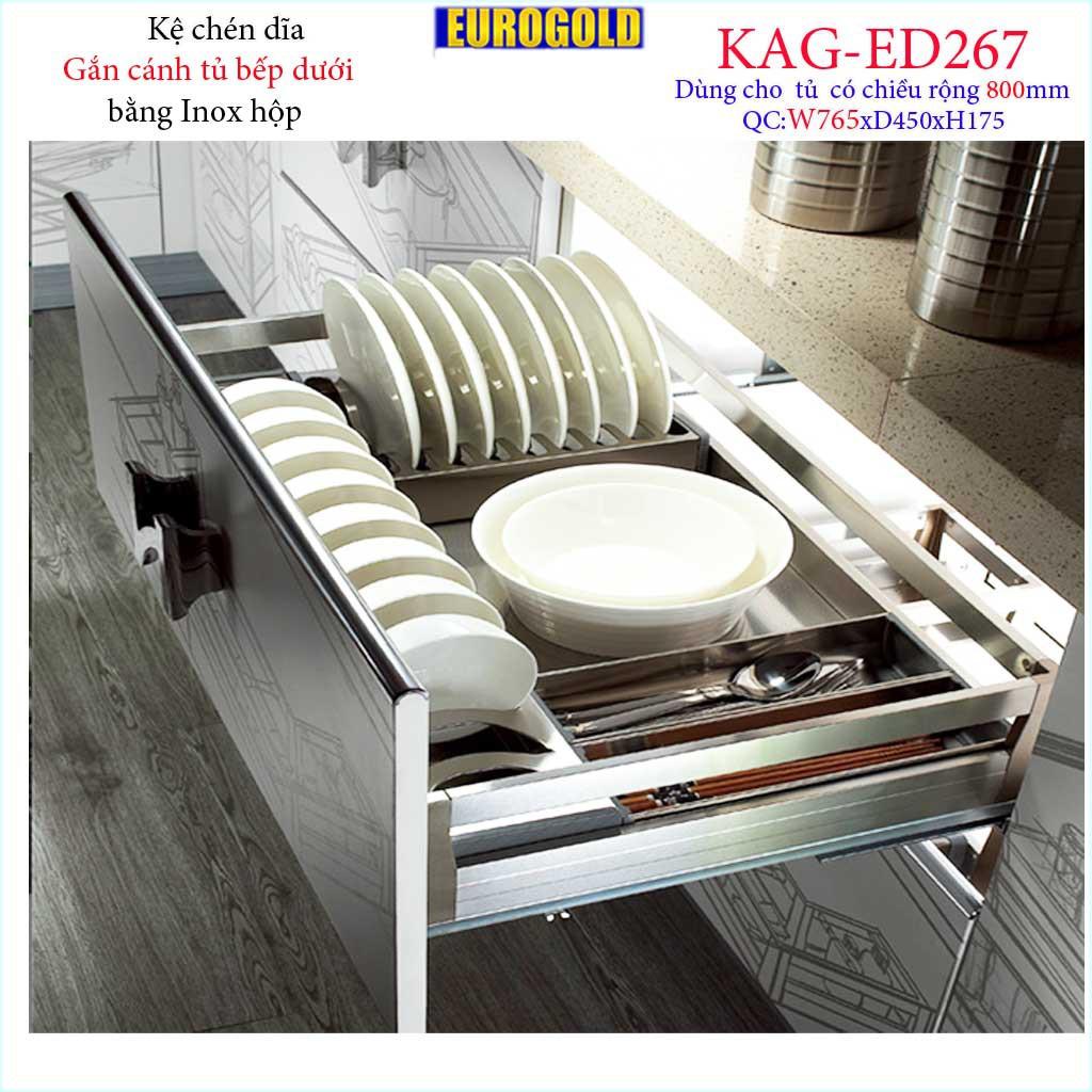 Kệ chén bát âm tủ bếp, Kệ đa năng ray kéo tủ bếp dưới inox hộp 60cm-70cm-75cm-80cm-90cm