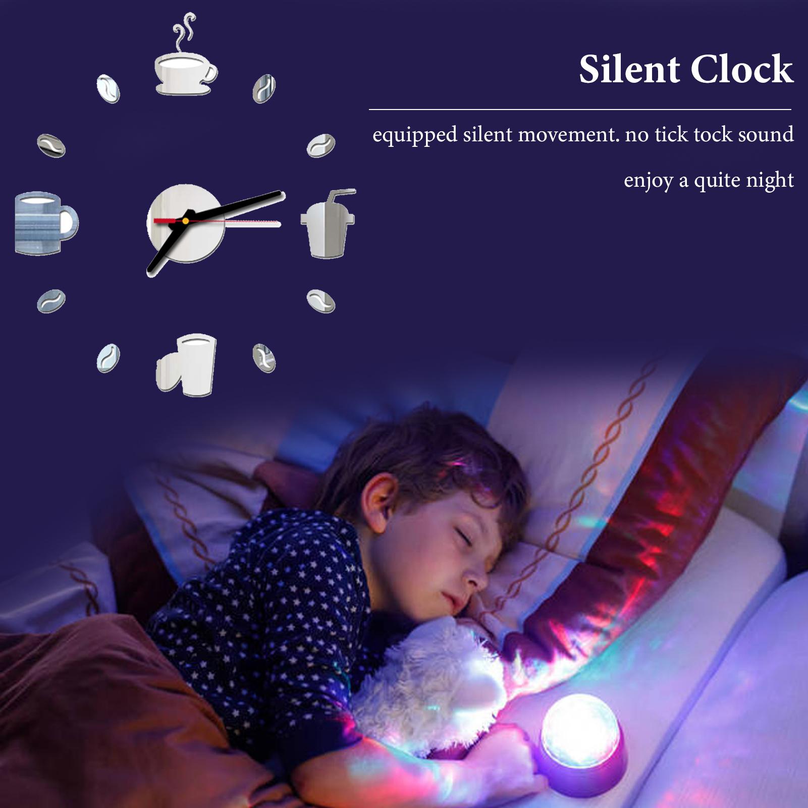 Bộ đồng hồ dán tường DIY, thiết kế độc đáo, trang trí cho gia đình