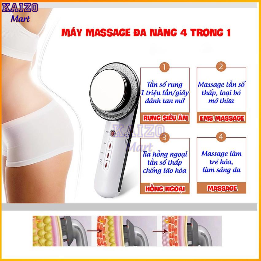 Máy massage cầm tay - Máy mát xa đa năng EMS cao cấp - Massage bụng giảm béo - HDSD Tiếng Việt Kaizo Mart