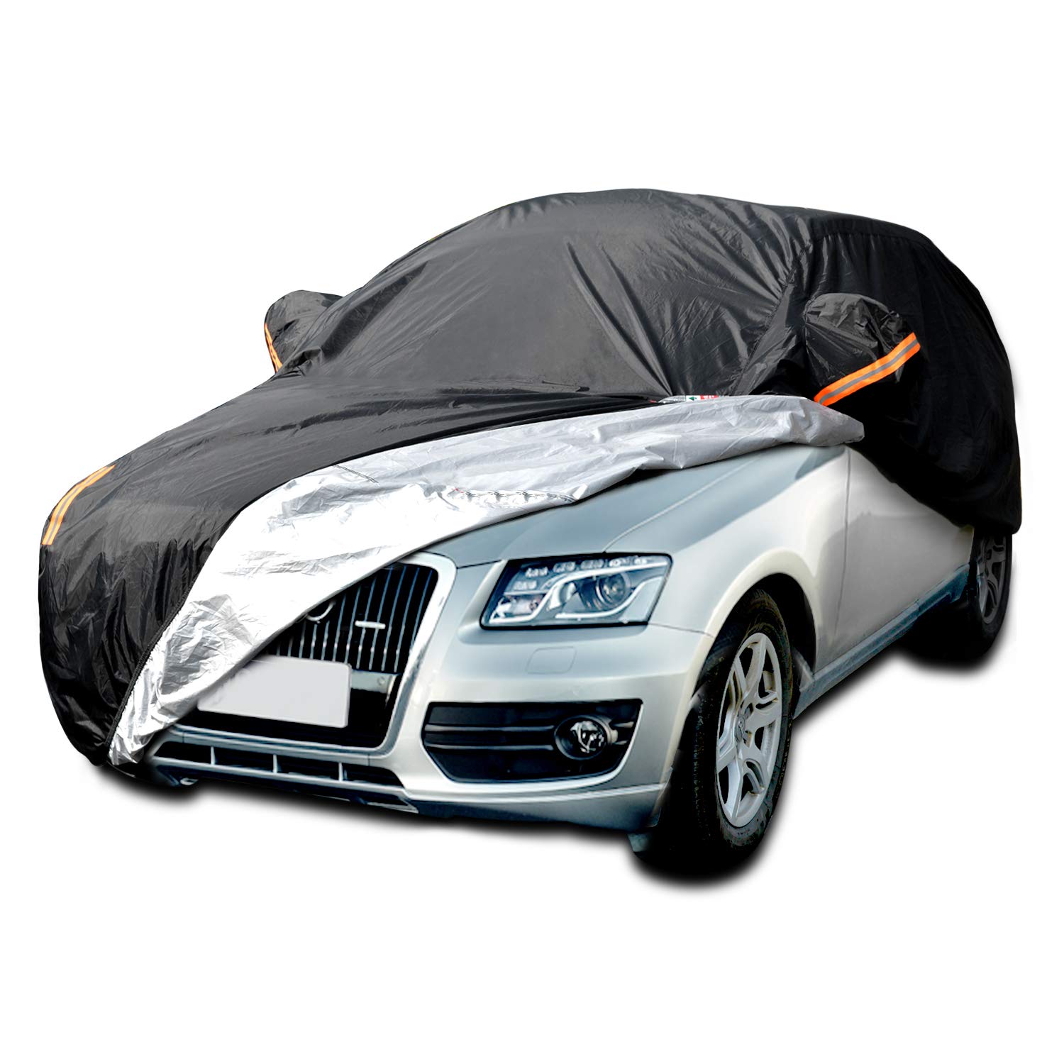 Bạt phủ ô tô dành cho Honda CRV thương hiệu Macsim sử dụng trong nhà và ngoài trời chất liệu Polyester - màu đen và màu ghi