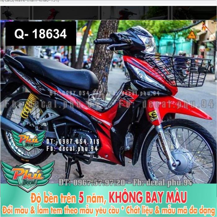 Tem rời wave RSX FI đỏ đen B -1