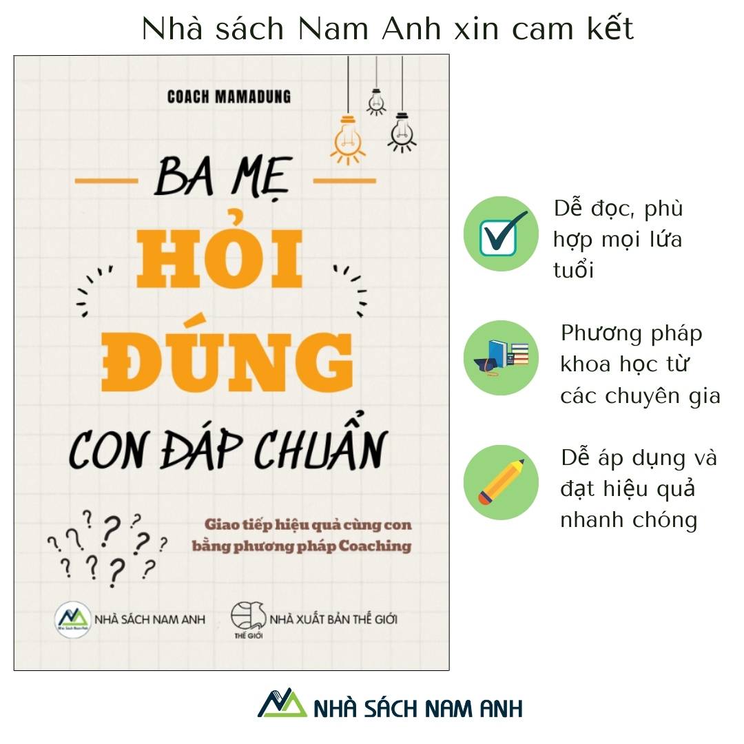 Sách - Ba mẹ hỏi đúng con đáp chuẩn - Tặng kèm khóa học trực tiếp với tác giả