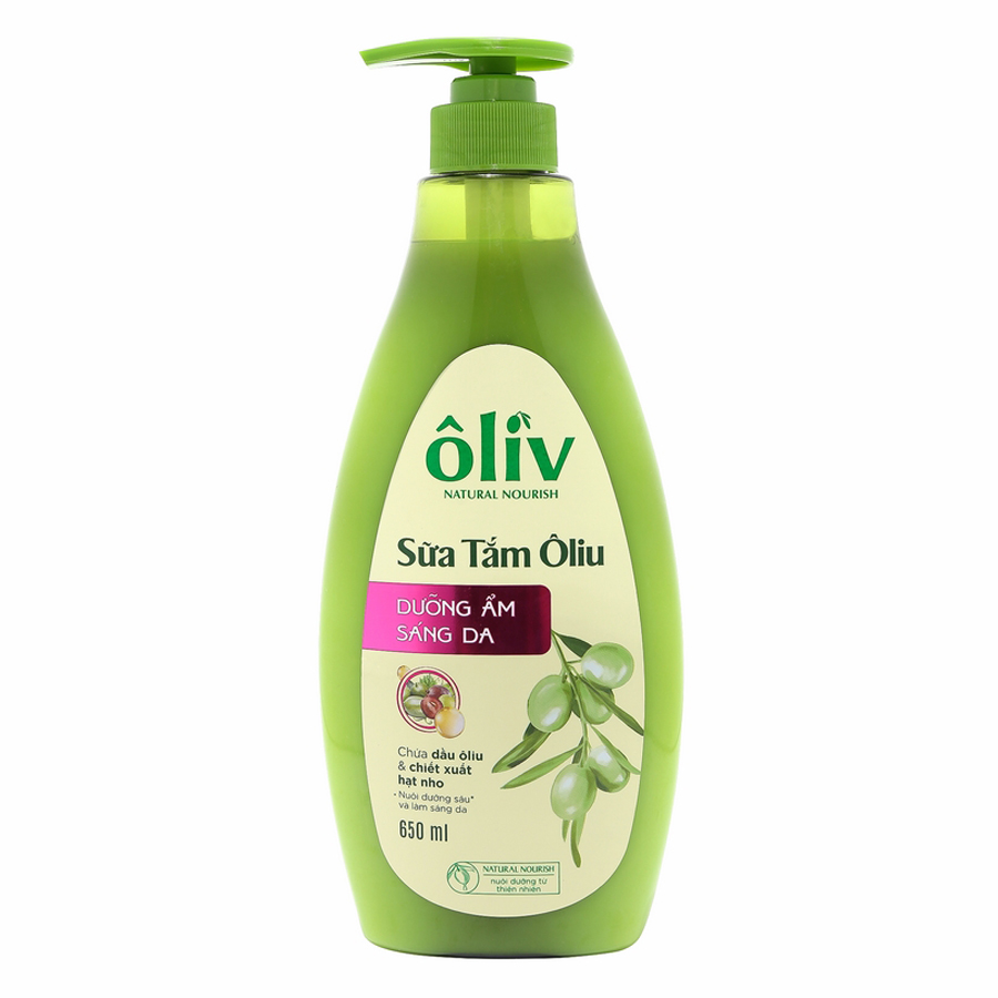 Sữa Tắm Sáng Da Ôliv Natural Nourish (650ml)