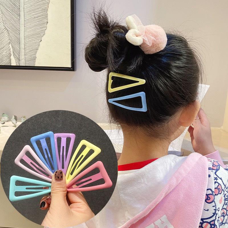 SET6- KẸP BẤM PHỦ BÓNG MÀU PASTEL NHẸ NHÀNG NỮ TÍNH CHO MẸ VÀ BÉ - NUNAM SHOP