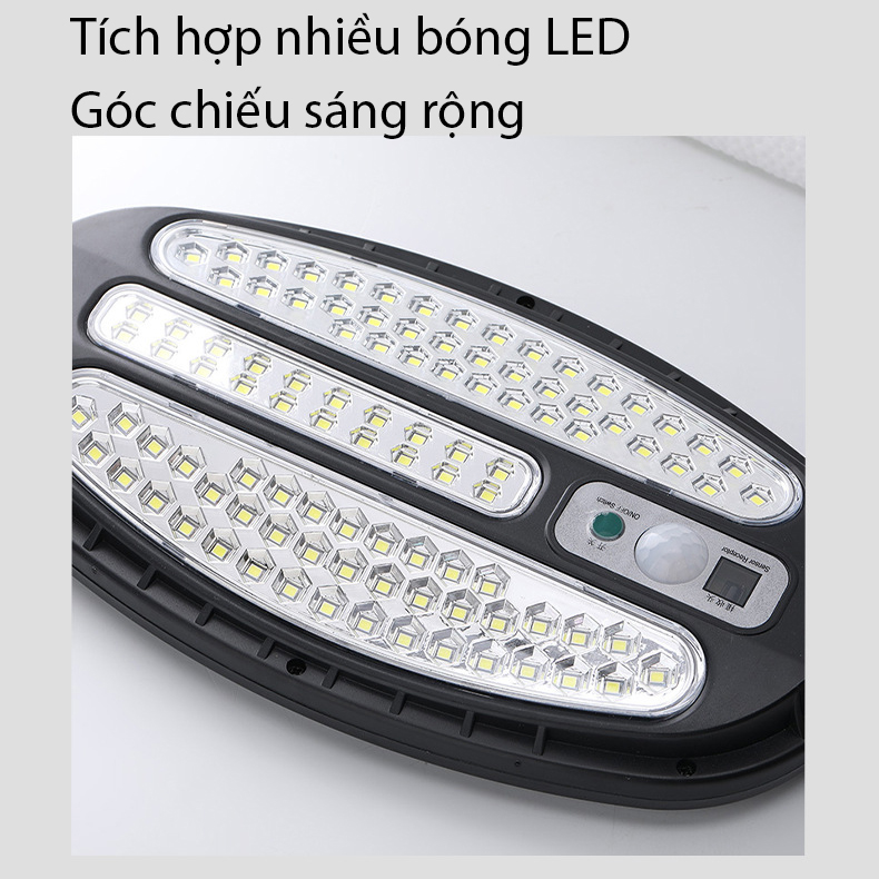 Đèn năng lượng mặt trời, đèn cảm biến bóng to LED COB siêu sáng- K1387