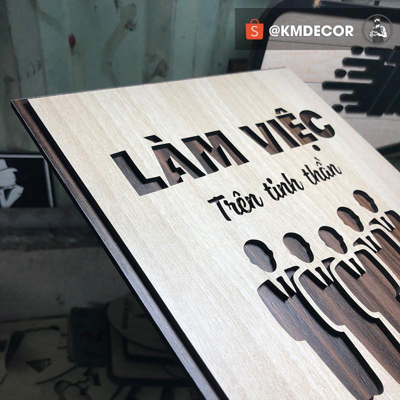 Tranh gỗ động lực TBIG - Làm việc trên tinh thần Team Work