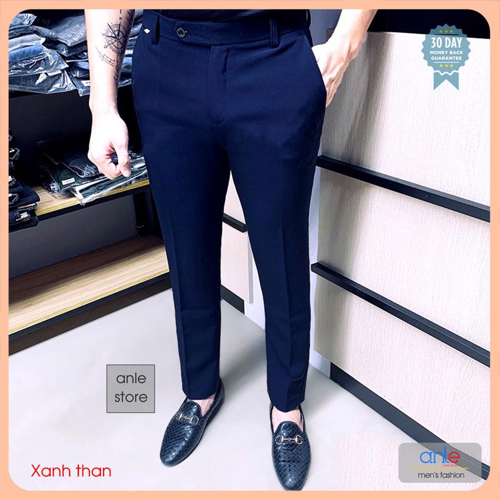 Quần tây nam SlimFit ống côn Hàn Quốc - Quần âu nam Co dãn Chống nhăn giữ form - Anle Store