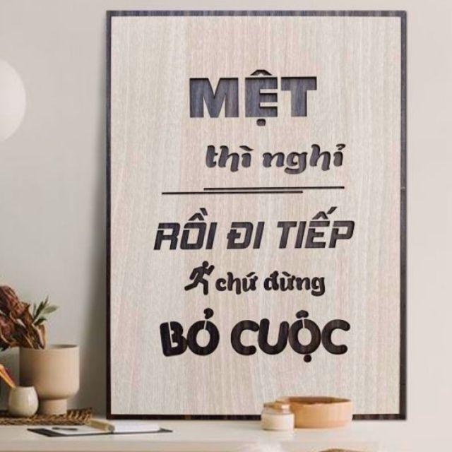 Tranh gỗ văn phòng tạo động lực giá tốt