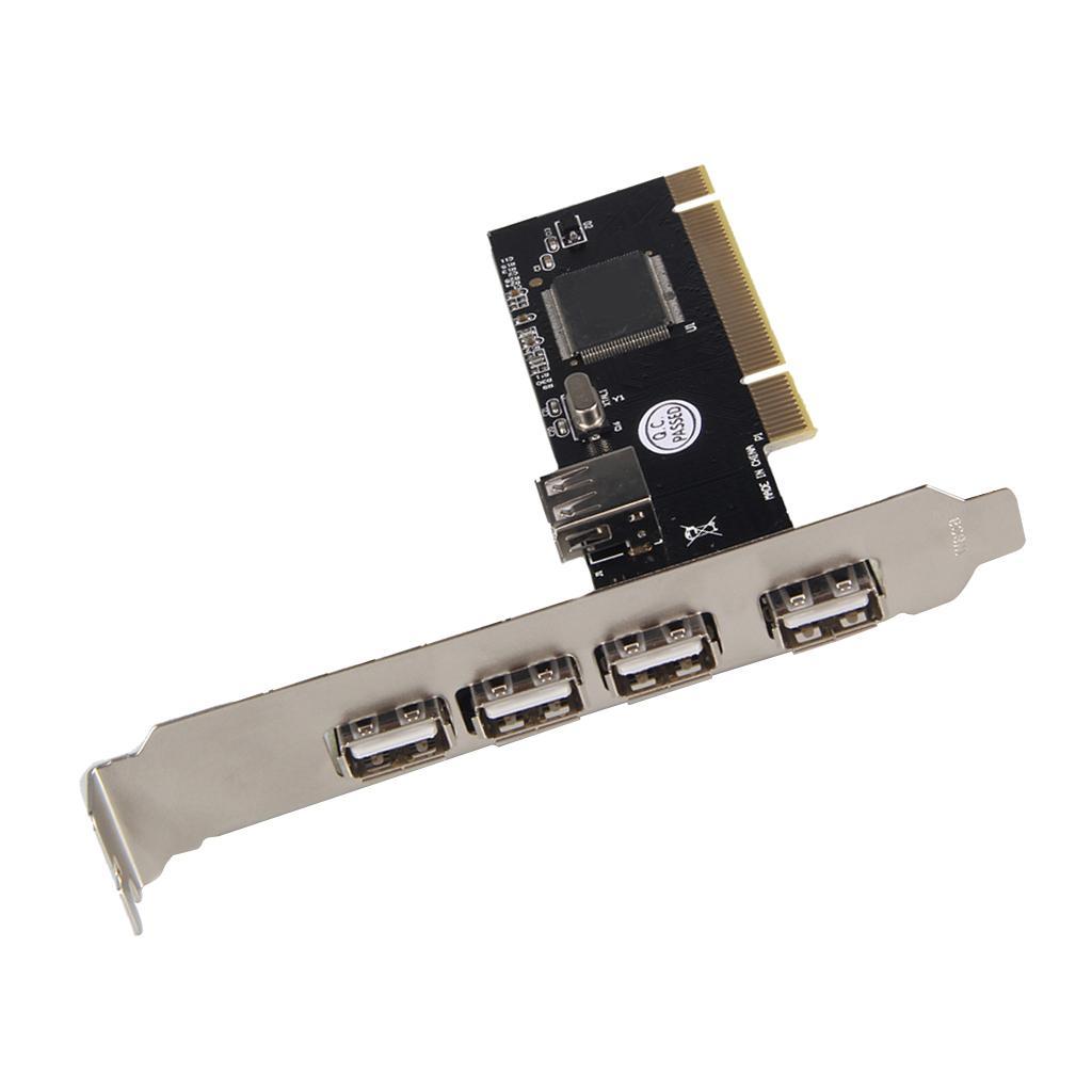 PCI to USB2.0 Multi Ports Extender Adapter USB Expansion Card for Computer