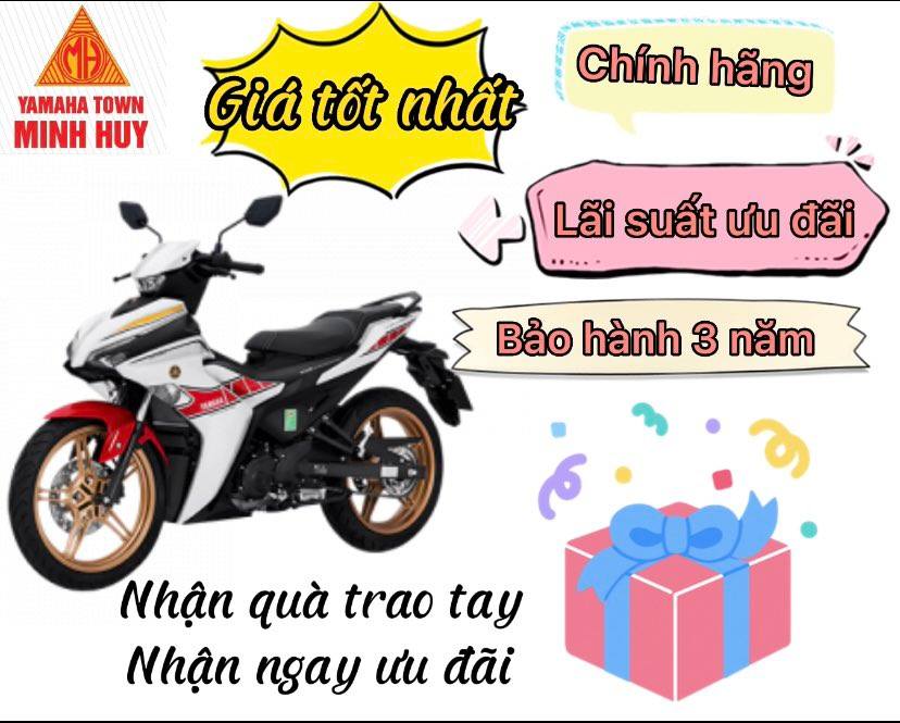 Xe Máy Yamaha Exciter 155 VVA phiên bản 60 năm Yamaha tranh tài MOTOGP