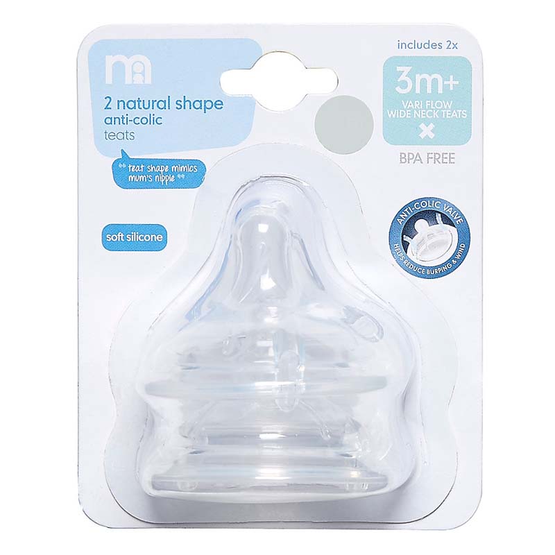 Núm Ty Mothercare - Trắng Trong (2 Cái)