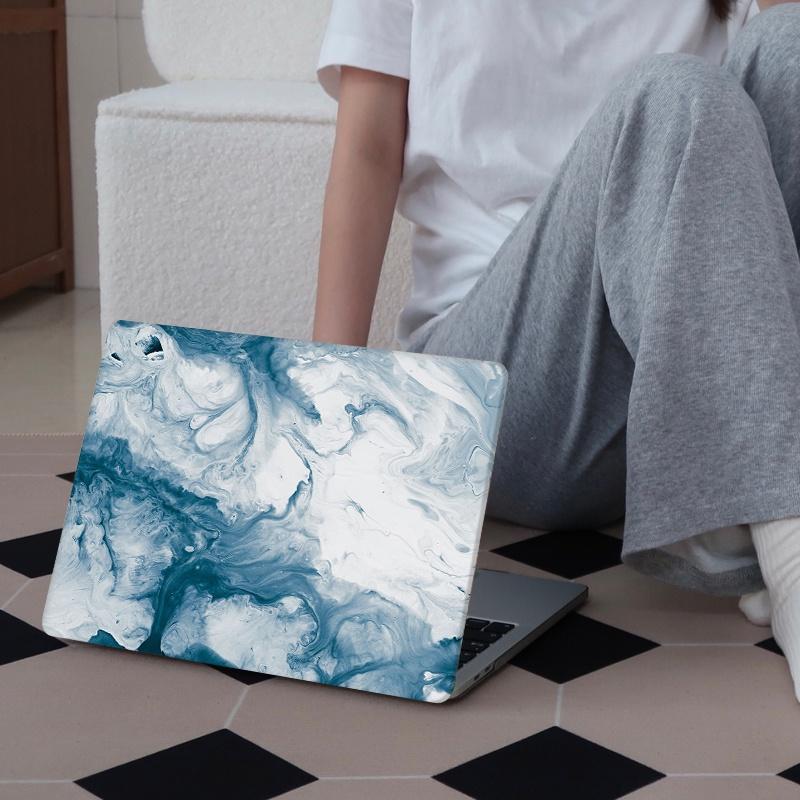 Ốp Điện Thoại 4 Trong 1 Họa Tiết Tương Phản Cho MacBook Air 13.6 A2681 Pro A2338 M1 2020 Air Pro 13.3 14 16 inch A2337 A2289