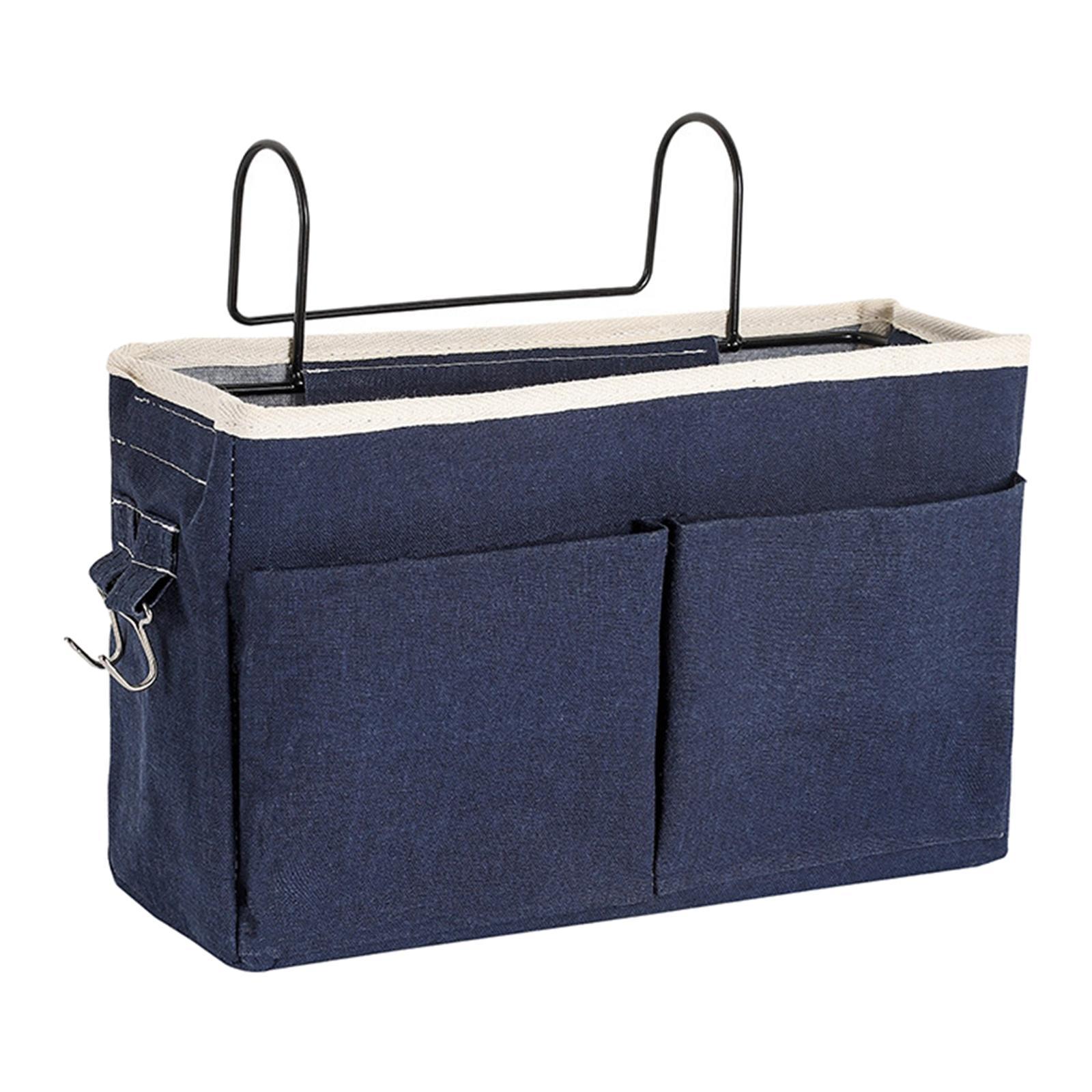 2pcs Bedside Storage Bag Pouch Bed Desk Bag Sofa TV Remote Control Hanging Bag