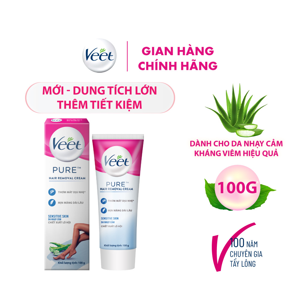 Kem Tẩy Lông Veet Pure Sensitive 100g