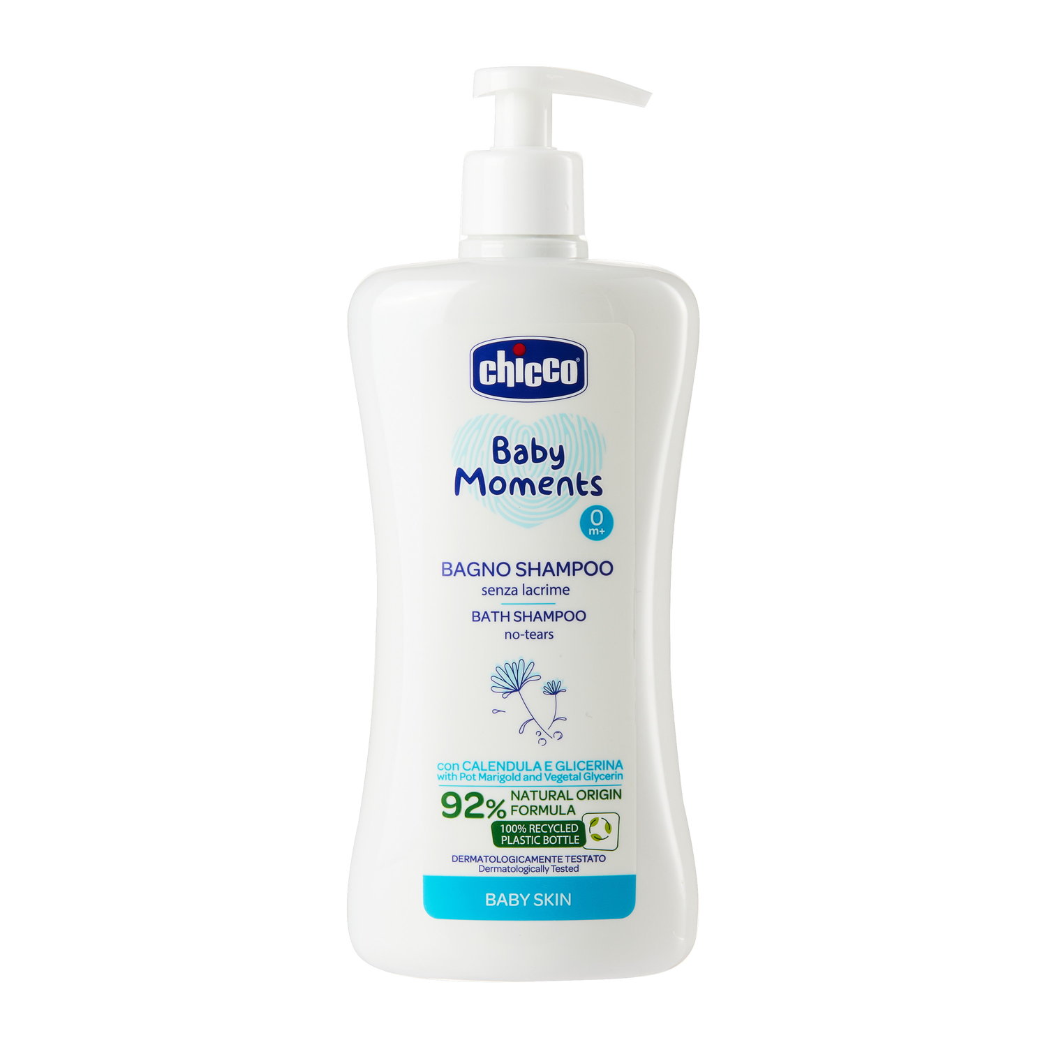 Sữa tắm gội cho bé chiết xuất Hoa cúc 0M+ Chicco 500ml