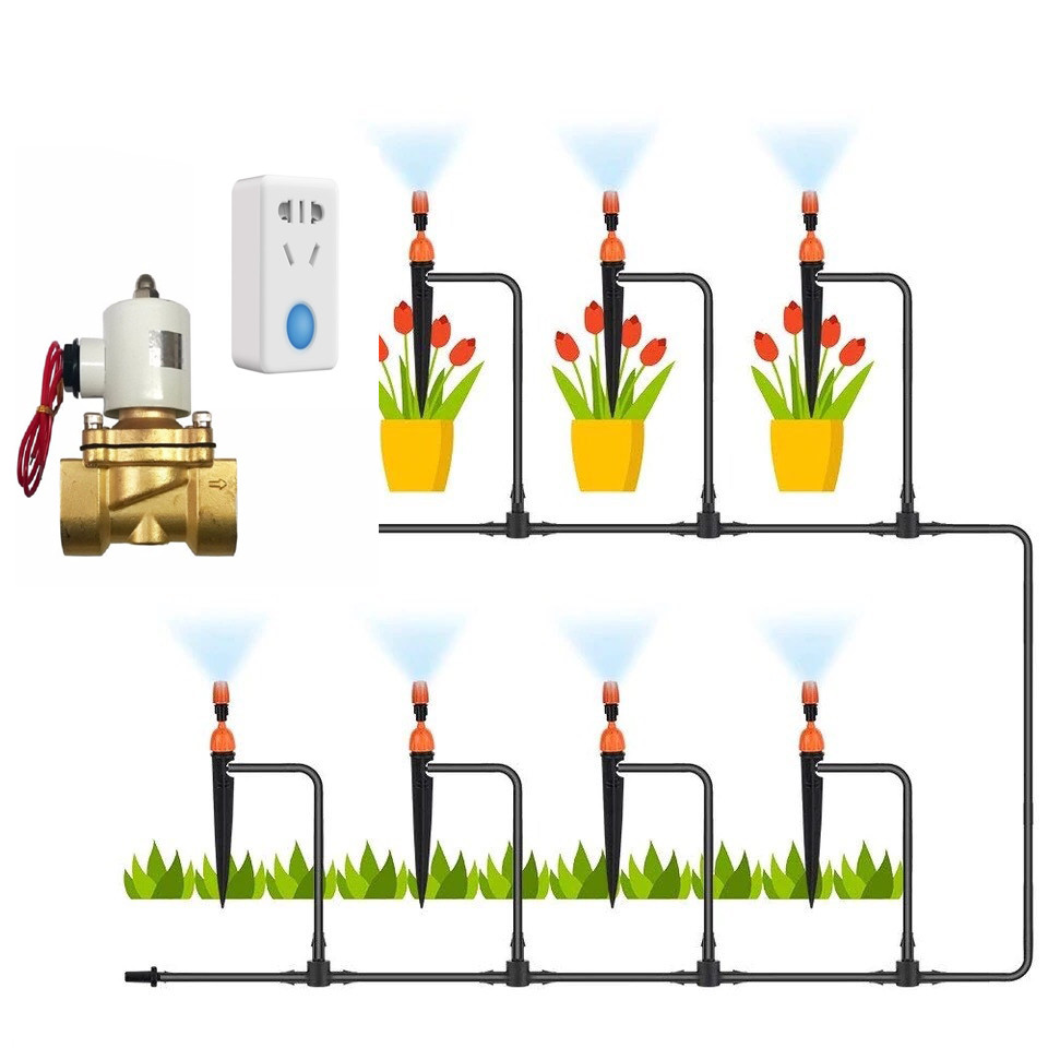 Bộ tưới tự động 8tia kết hợp phun sương điều khiển bằng wifi