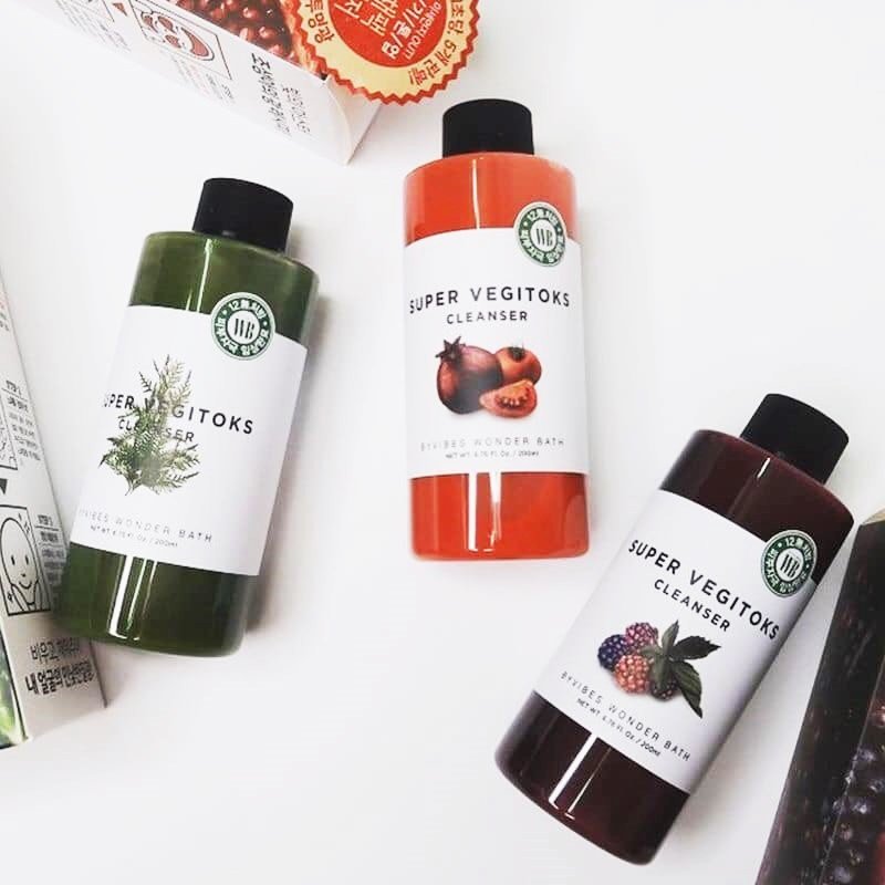 Sữa Rửa Mặt Sủi Bọt Khí "3 in 1" Tẩy Trang - Rửa Mặt - Thải Độc Tố Wonder Bath Super Vegitoks Cleanser 300ml