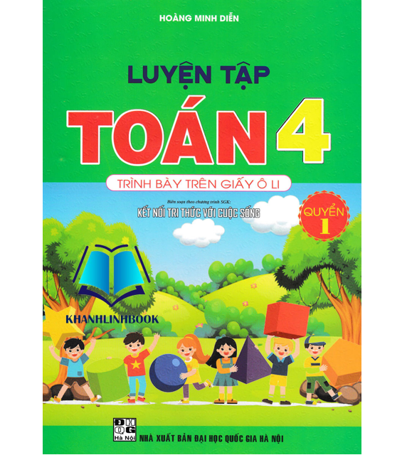 Sách - Luyện Tập Toán 4 Quyển 1 - Trình Bày Trên Giấy Ô Li