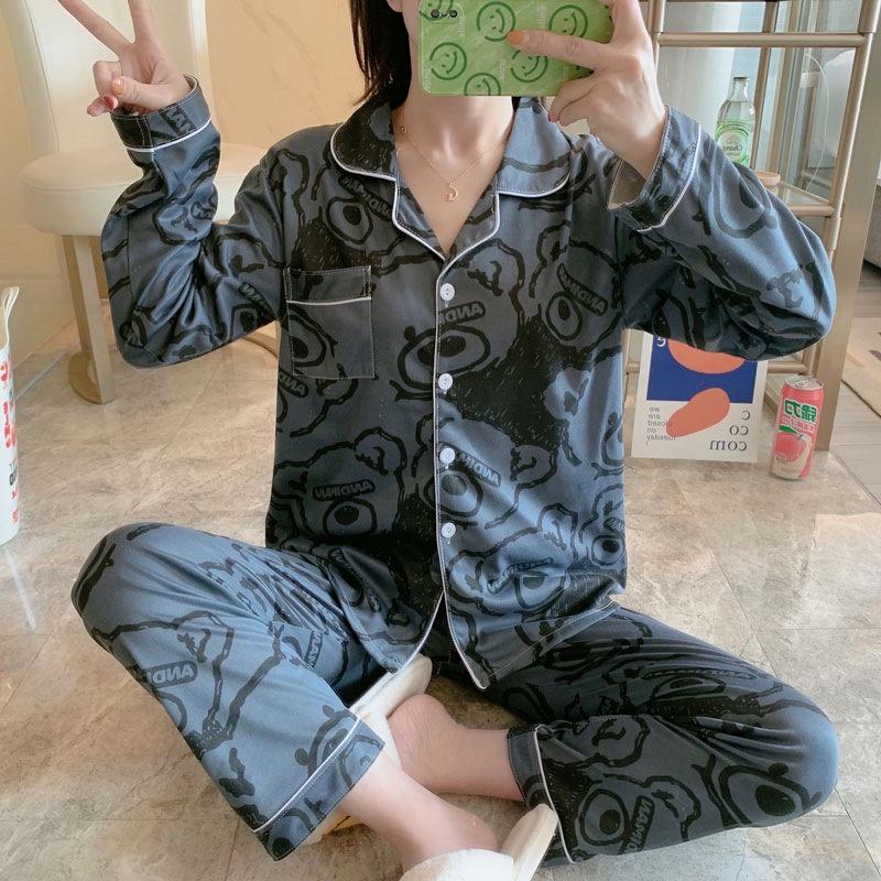 Bộ Ngủ Pijama Nữ HÀNG CÓ SẴN Bộ mặc nhà, Bộ Đồ Ngủ Chất Liệu Cotton Sợi Tơ Sữa Dài Tay Họa Tiết Dễ Thương Cao Cấp