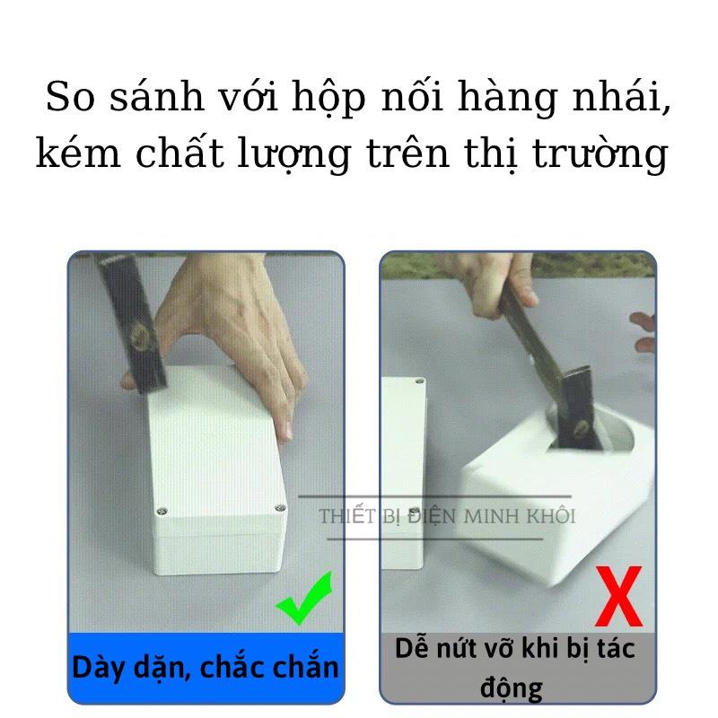 Hộp Nối Điện Chống Cháy Sino, hộp kỹ thuật điện camera, nối âm tường Sino nhựa