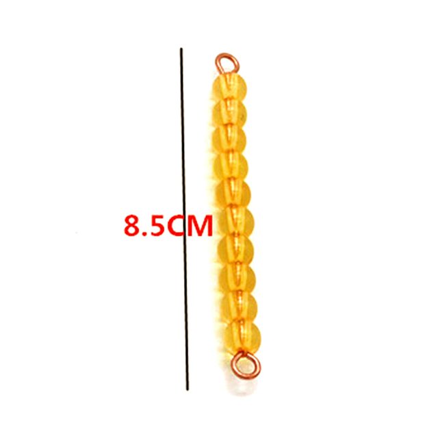 Thanh hạt cườm 10 - Golden Bead bar of 10