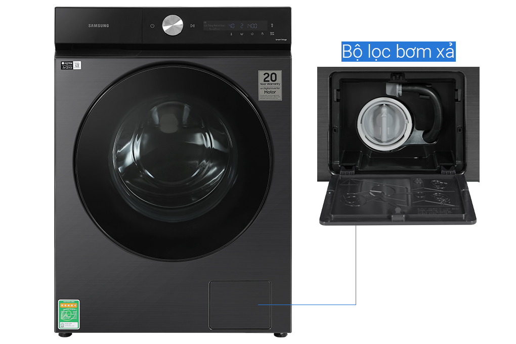 Máy giặt Samsung Inverter 12 kg WW12CB944DGBSV -Hàng chính hãng- Chỉ giao tại Hà Nội