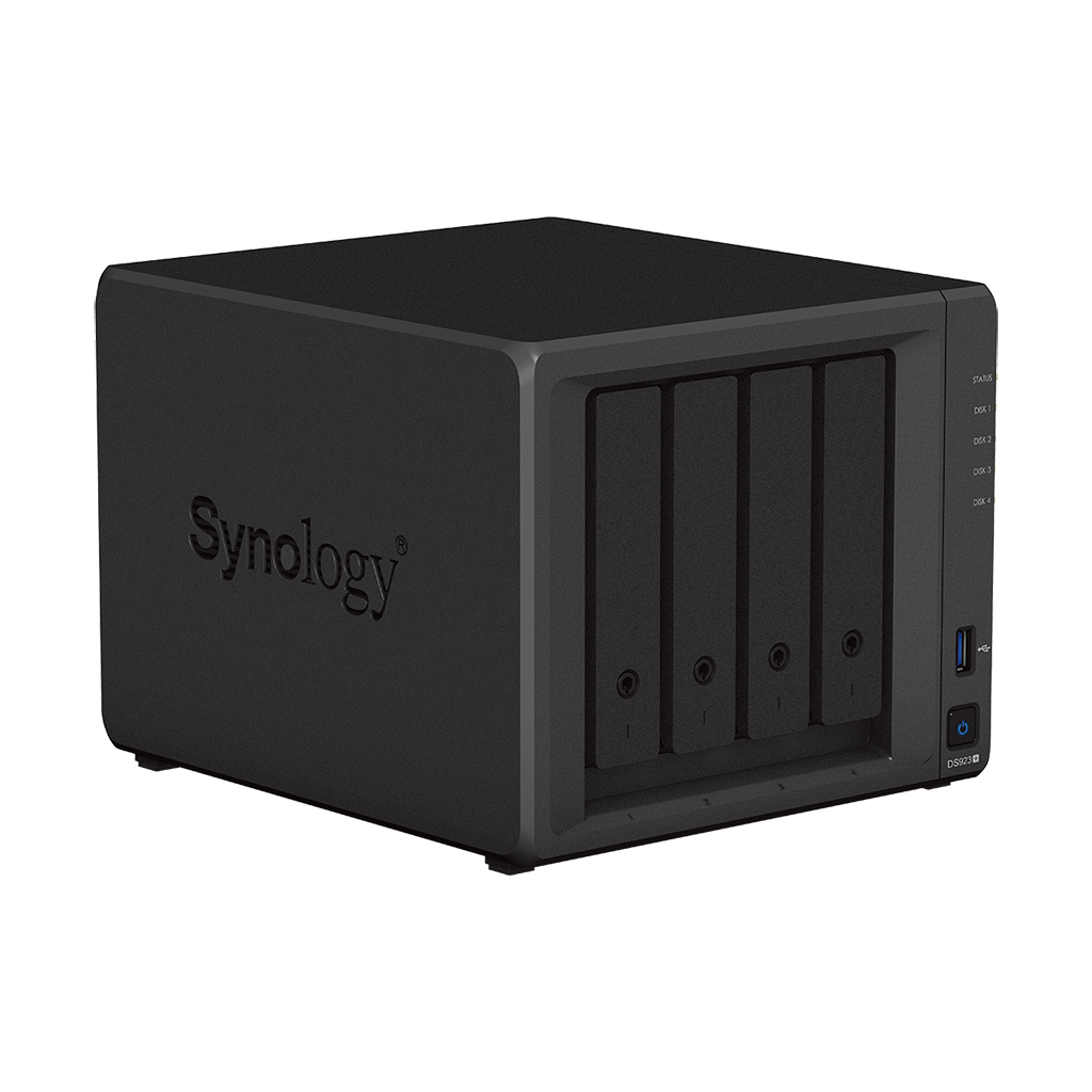 Bộ lưu trữ mạng NAS Synology DS923+ CPU AMD R1600 2-core 2.6GHz, RAM 4GB, LAN 2x 1GbE, 4 khay ổ cứng - Hàng chính hãng