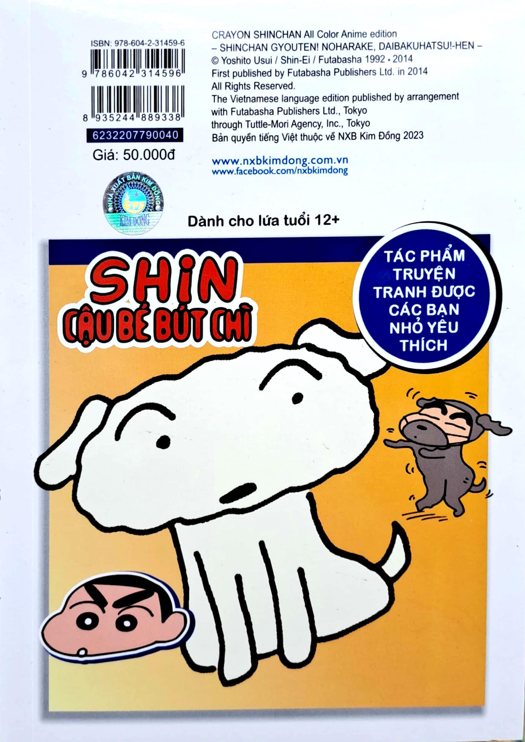 Shin - Cậu Bé Bút Chì - Phiên Bản Hoạt Hình Màu - Tập 40: Cu Shin Gặp Họa (Tái Bản 2023)