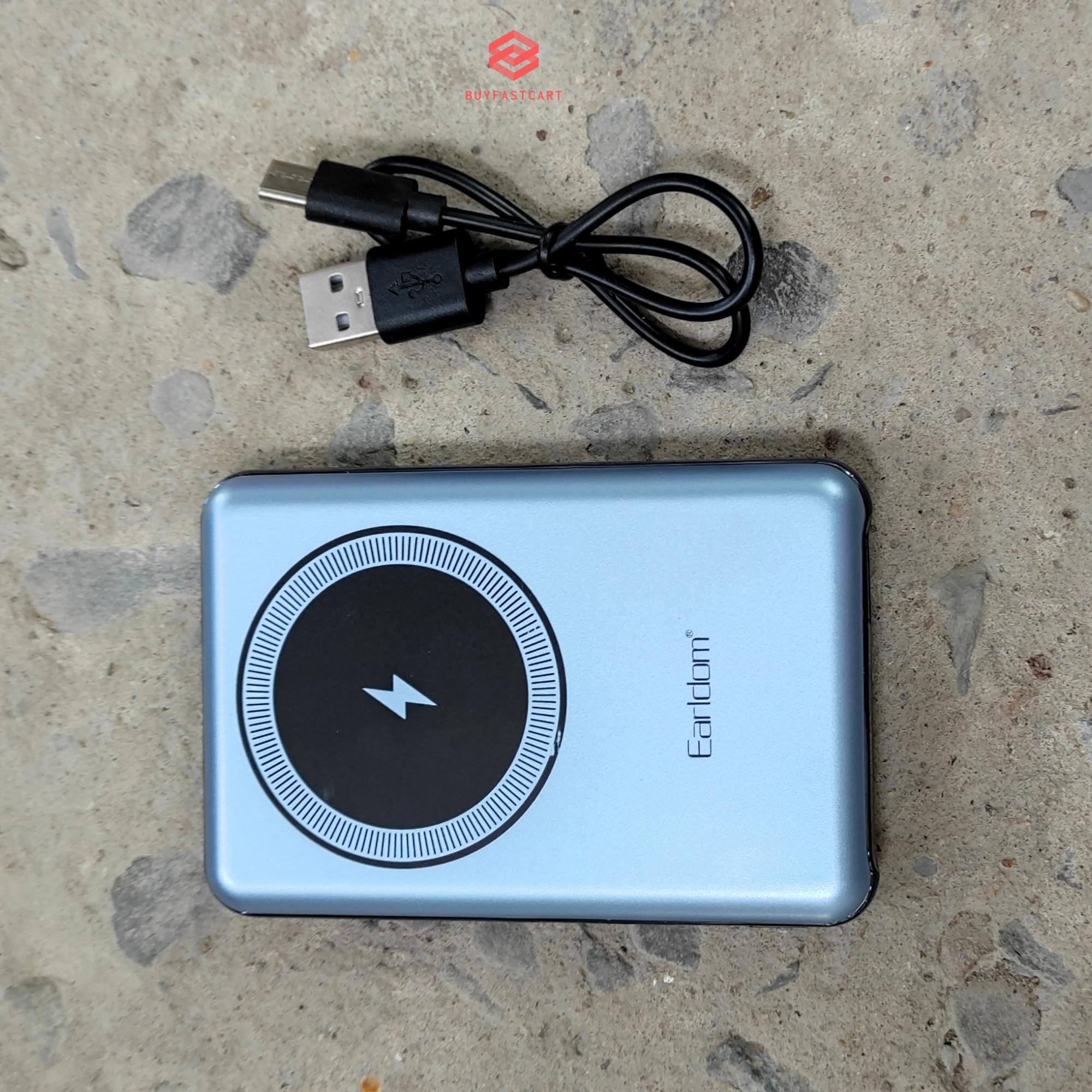 Pin sạc dự phòng không dây Earldom ET-PD12 dung lượng 5000mAh hàng cao cấp nhỏ gọn - Hàng chính hãng