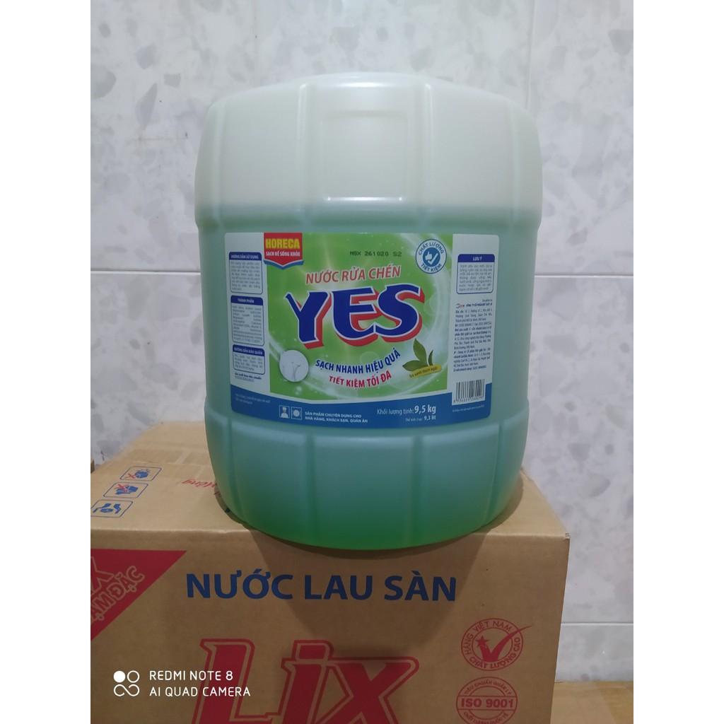 Nước rửa chén Yes 9.5kg - Mẫu mới - Lixco gia công